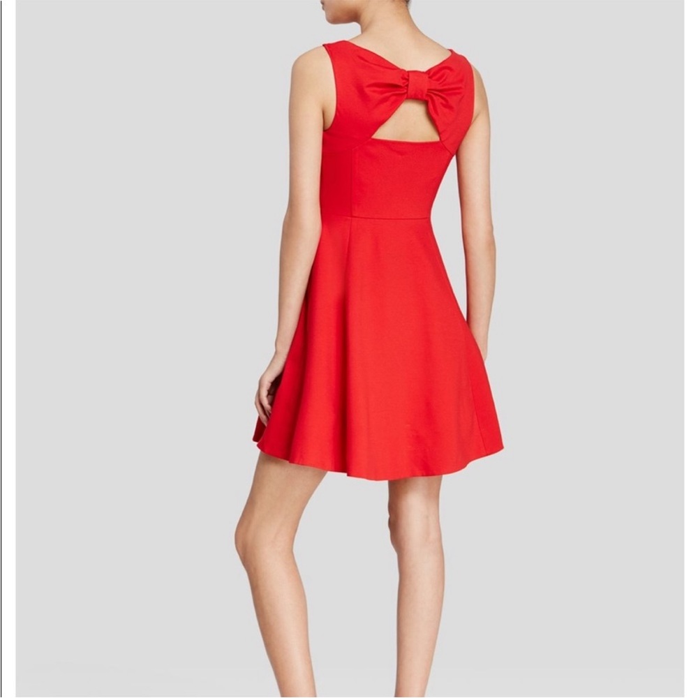 Kate Spade Ponte Back Bow Fit and Flare Dress